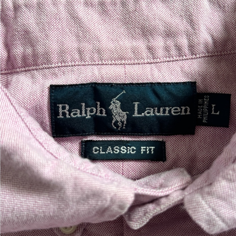90’s Ralph Lauren Pink button up - Picture 4 of 7